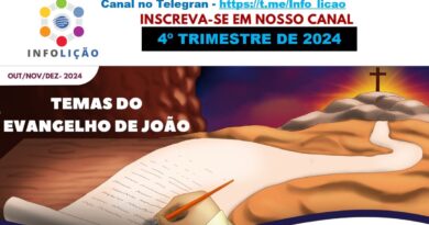 InfoLição da Escola Sabatina 4º Trimestre 2024 em PDF e Powerpoint