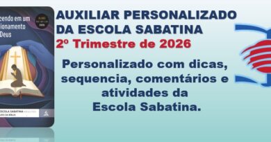 AUXILIAR PERSONALIZADO DA ESCOLA SABATINA 2º Trimestre de 2026