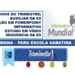 MATERIAIS DA SEMANA – PARA ESCOLA SABATINA 3º TRIM DE 2026