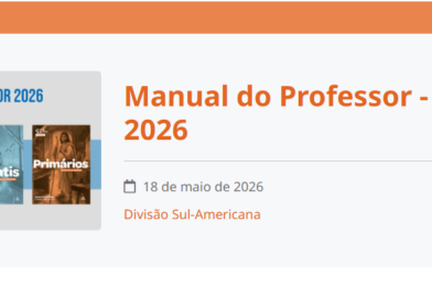 Auxiliares e informativo da Escola sabatina para Crianças e Adolescentes 3º trimestre 2026