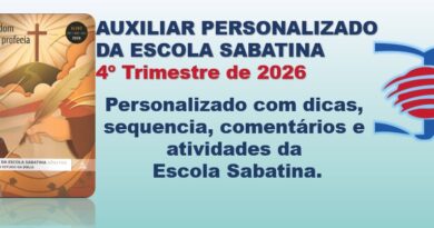 AUXILIAR PERSONALIZADO DA ESCOLA SABATINA 4º TRIMESTRE DE 2026