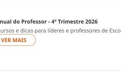 Auxiliares e informativo da Escola sabatina para Crianças e Adolescentes 4º trimestre 2026